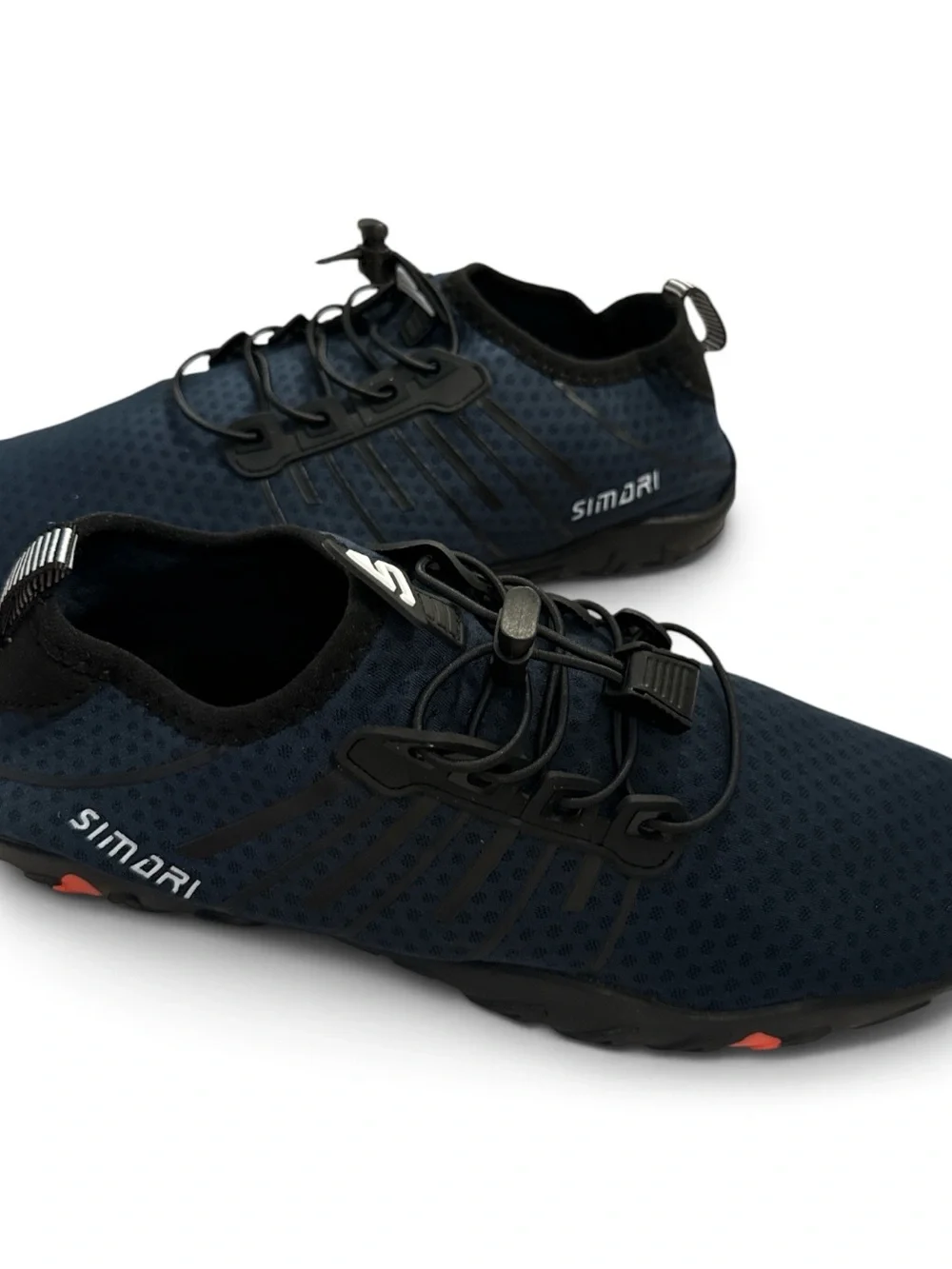 Men's Navy Athletic Sneakers with Quick-Lace System